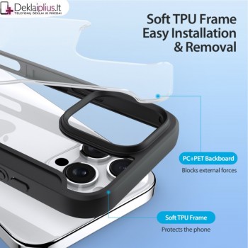 Dux Ducis Skin X Pro dirbtinos odos dėklas su magsafe (Apple Iphone 16 Pro Max)